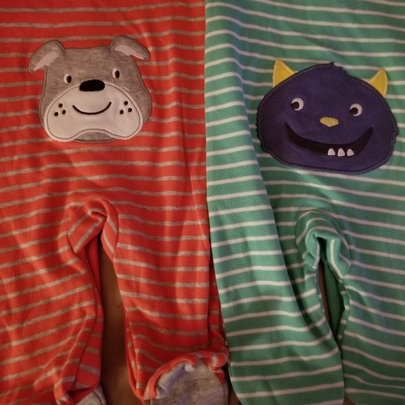 Winter baby boy outfits & Halloween bib & booties - Picture 4 of 7